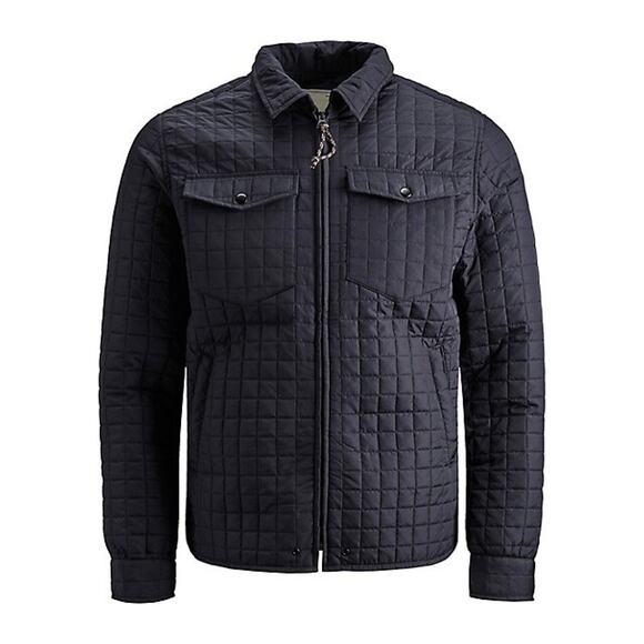 Lightweight Black Square Quilted Jacket with snap pockets - Picture 1 of 5